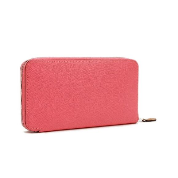 Pre Loved Hermes ZipAround Leather Wallet Women Pink - Picture 2 of 8
